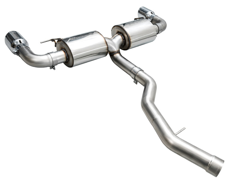 AWE 19-23 BMW 330i / 21-23 BMW 430i Base G2X Touring Axle Back Exhaust - Chrome Silver - DTX Performance