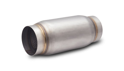 Vibrant SS Race Muffler 3in inlet/outlet x 9in long, 3.75in Body OD | Performance car parts DTX Performance