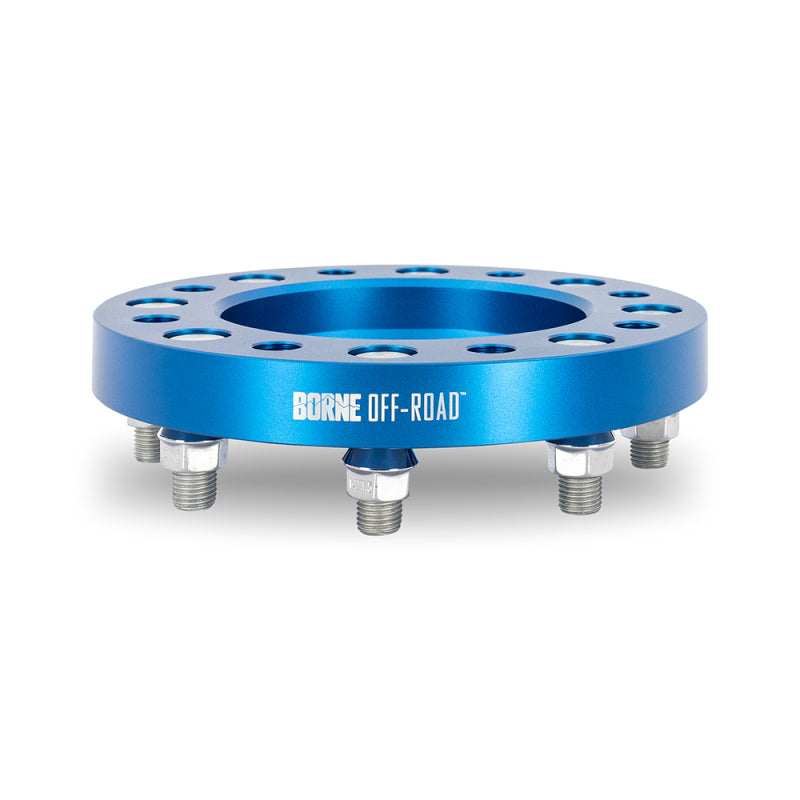 Mishimoto Borne Off-Road Wheel Spacers 8x180 124.1 38.1 M14 Blue - DTX Performance