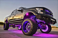 Load image into Gallery viewer, Oracle Bluetooth + RF Underbody Rock Light Kit - 8 PCS - ColorSHIFT on off-road truck, highlighting DTX Performance attributes.
