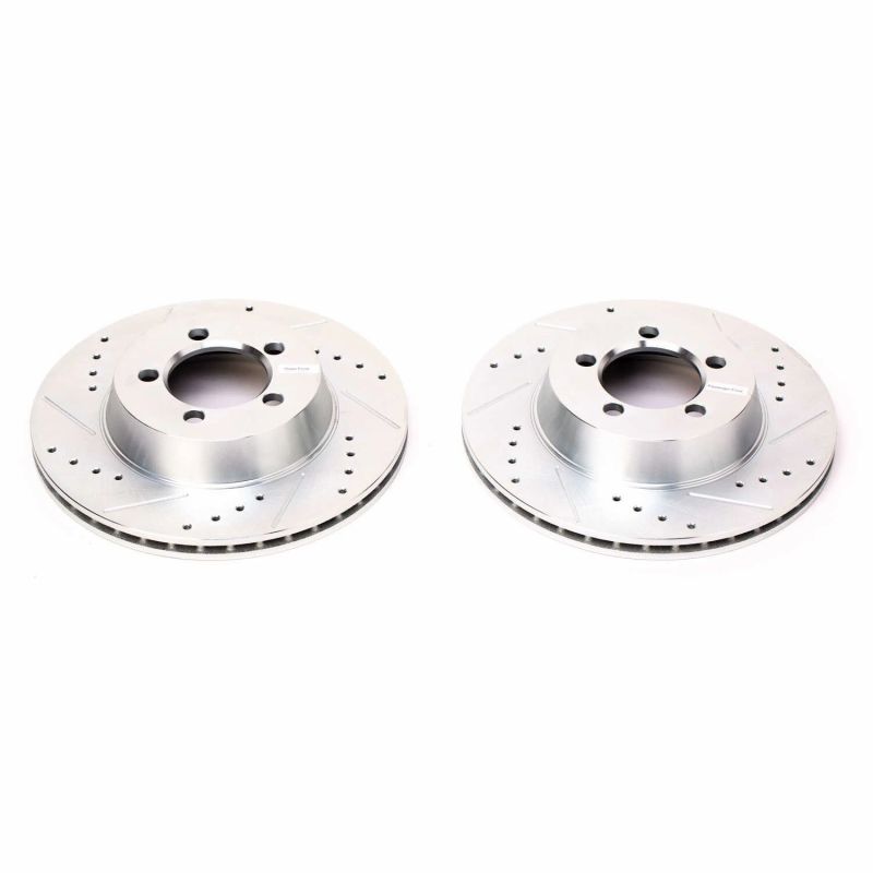 Power Stop 67-72 Dodge Dart Front Evolution Drilled & Slotted Rotors - Pair - DTX Performance