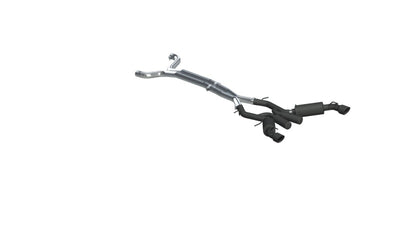 MBRP 16-19 Chevrolet Camaro SS 6 Speed 3in Dual Cat Back - Black exhaust