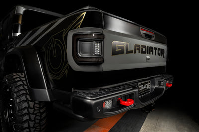 Oracle 2020+ Jeep Gladiator JT Flush Mount LED Tail Lights - Tinted Lens on a high-performance vehicle.
