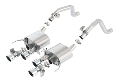 Borla 14-15 Chevy Corvette C7 6.2L RWD w/AFM &NPP ATAK-Type Dual Exhaust System, high performance car parts, DTX Performance