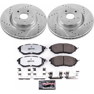 Power Stop 06-07 Subaru B9 Tribeca Front Z26 Street Warrior Brake Kit for high performance car parts at DTX Performance