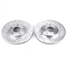 Load image into Gallery viewer, Power Stop 07-08 Ford Edge Front Evolution Drilled &amp; Slotted Rotors - Pair - DTX Performance