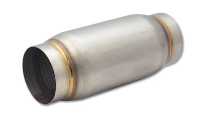 Vibrant SS Race Muffler 3in inlet/outlet x 9in long 3.75in Muffler Body OD for performance upgrades