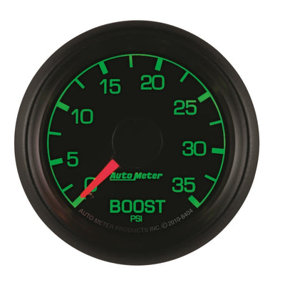 Autometer Factory Match Ford 52.4mm Mechanical 0-35 PSI Boost Gauge for performance car tuning and upgrades at DTX Performance.