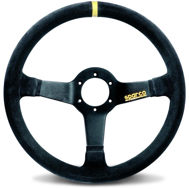 Sparco Steering Wheel 345 Suede Black by DTX Performance car parts, high performance upgrades, tuning, veteran-owned shop.