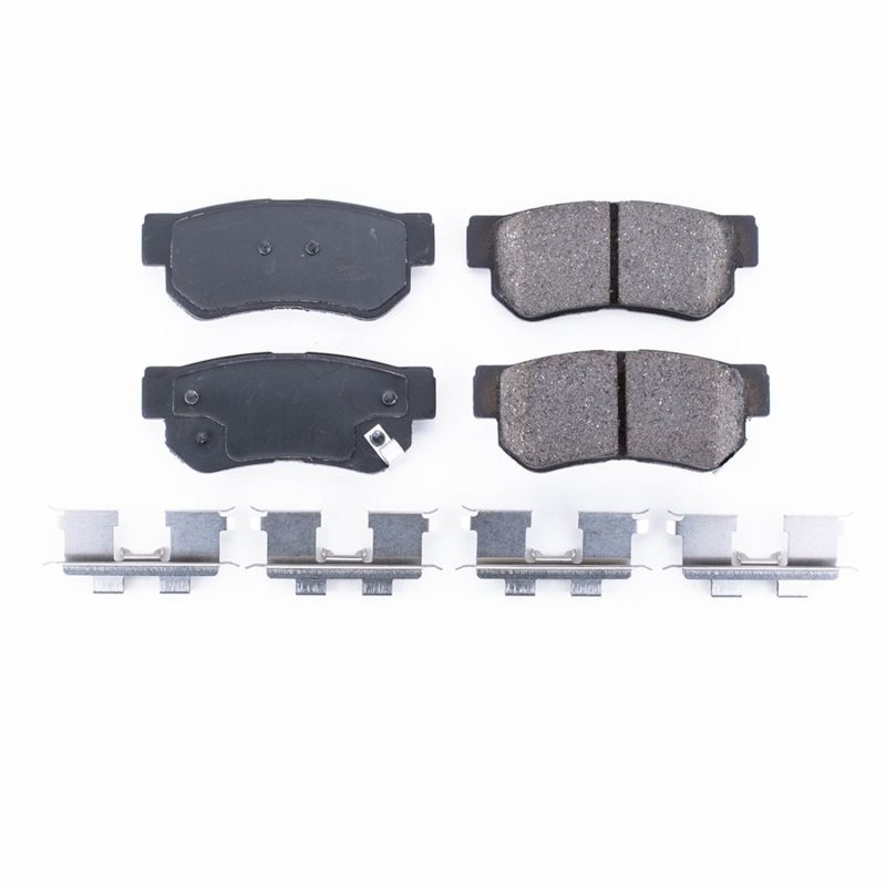 Power Stop 06-09 Hyundai Azera Rear Z17 Evolution Ceramic Brake Pads w/Hardware - DTX Performance