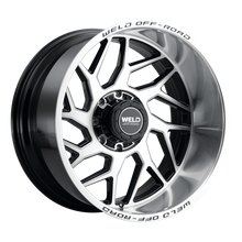 Load image into Gallery viewer, Weld Fulcrum 22x12 / 8x170 / 4.75 BS / 125.1 HB - Gloss Black Machined - Non-BL Wheel