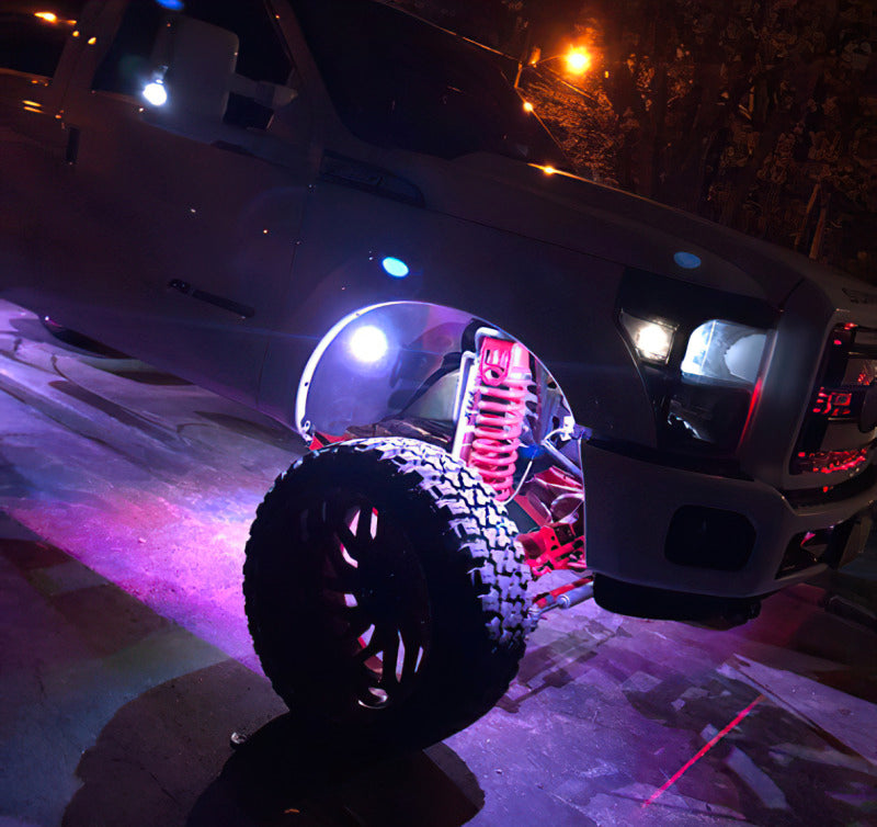 Oracle Bluetooth + RF Underbody Rock Light Kit - 8 PCS - ColorSHIFT, ideal for high performance car parts, shown on off-road vehicle