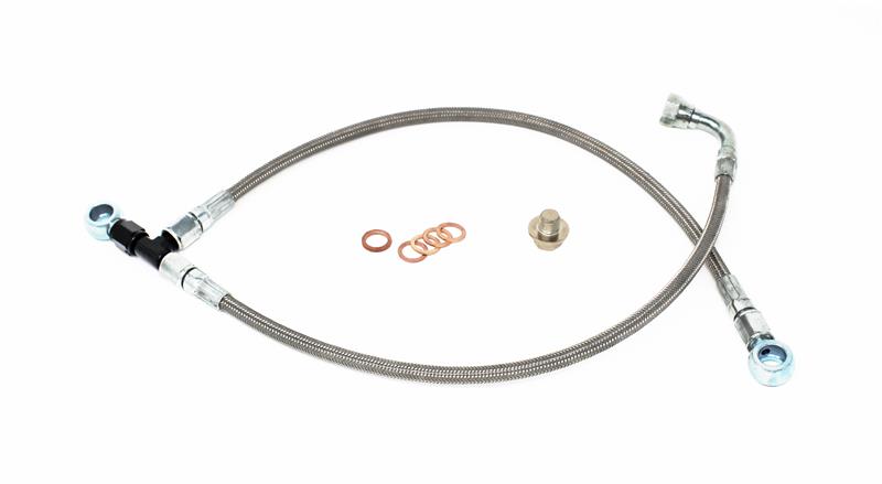 Torque Solution Turbo Oil Feed Line Kit - Subaru EJ w/ Garrett GT Series, high performance auto parts, DTX Performance, engine upgrades