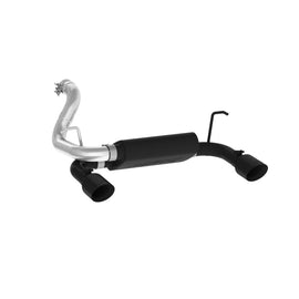 MBRP 2018+ Jeep Wrangler (JL) 3.6L V6 Dual Rear Exit Axle Back BLK Exhaust System, performance car parts by DTX Performance