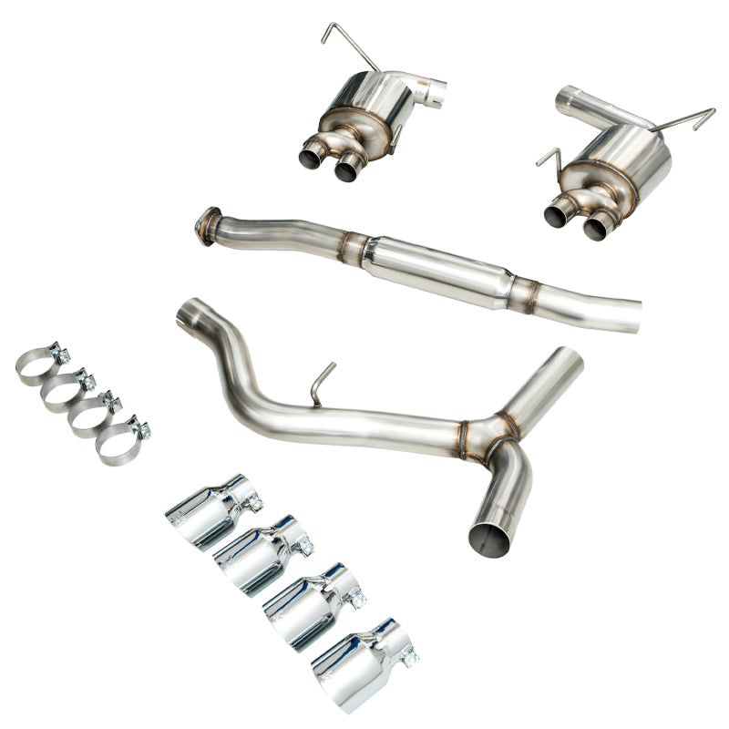 AWE Tuning 2015+ Subaru WRX VA Sedan Touring Edition Exhaust - Chrome Silver Tips (102mm) - DTX Performance