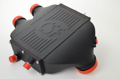 CSF 2014+ BMW M3/M4 (F8X) Top Mount Charge-Air-Cooler - Crinkle Black, performance car parts, aftermarket performance parts