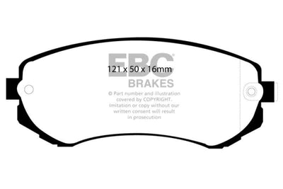 EBC 89-94 Nissan Skyline (R32) 1.8 Redstuff Front Brake Pads - high performance brakes - DTX Performance