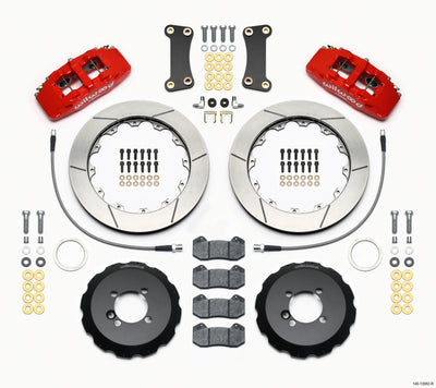 Wilwood Dynapro 6 Front Hat Kit 12.88in Red 2002-Up Mini Cooper w/ Lines, high performance brakes upgrade, DTX Performance