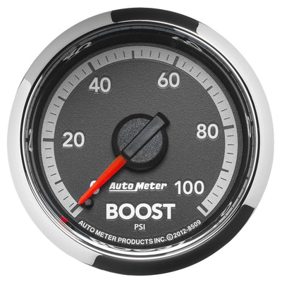 Autometer Gen4 Dodge Factory Match 52.4mm Mechanical 0-100 PSI Boost Gauge for performance car tuning and upgrades at DTX Performance