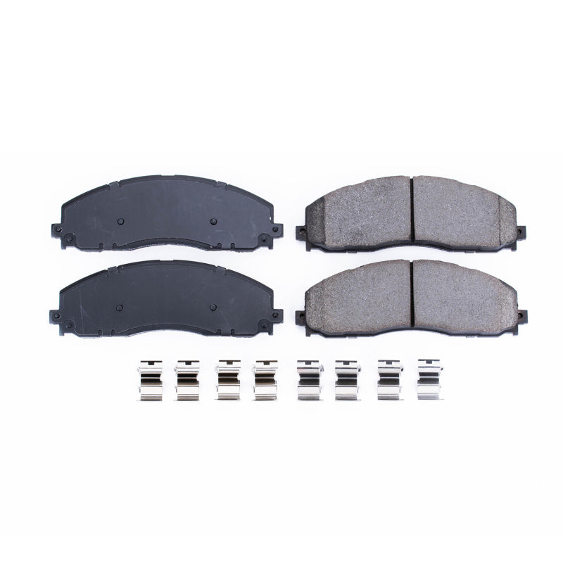 Power Stop 12-19 Ford F-250 Super Duty Front Z17 Evolution Ceramic Brake Pads w/Hardware - DTX Performance