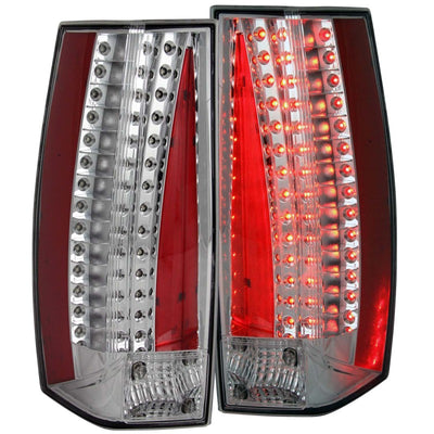 ANZO 2007-2011 Cadillac Escalade LED Taillights Chrome, high performance car parts, DTX Performance veteran shop, easy installation