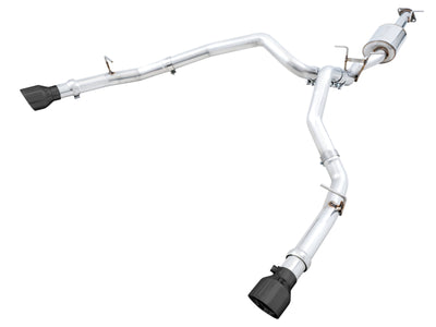 AWE Tuning 19-21 RAM 1500 0FG Dual Rear Exit Cat-Back Exhaust - Diamond Black Tips, high performance car parts for tuning upgrades.