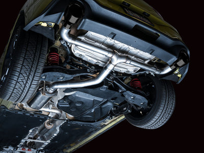 AWE 2022 VW GTI MK8 Touring Edition Exhaust - Diamond Black Tips fitted on performance vehicle