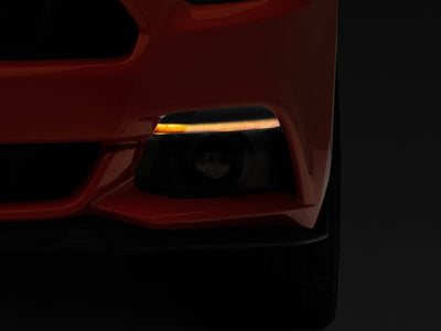Raxiom 15-17 Ford Mustang Axial Series LED Sequential Turn Signals (Smoked) for performance car parts by DTX Performance.