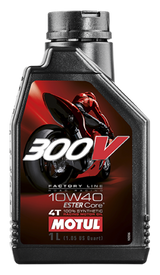 Motul 1L Synthetic-ester Oil 300V Factory Line Road Racing 10W40