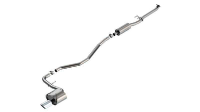 Borla 22-24 Honda Civic Sport 2.25in S-Type Cat Back 4in Tip - Bright Chrome, performance car parts by DTX Performance