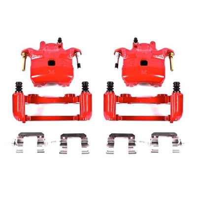 Power Stop 03-05 Infiniti G35 Front Red Calipers w/Brackets Pair, high performance brakes, aftermarket performance parts by DTX Performance