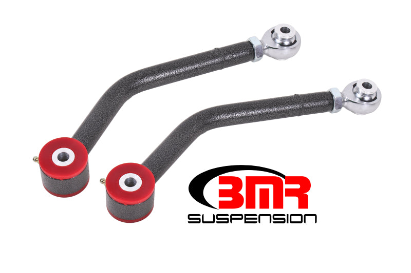 BMR 08-17 Challenger Upper Control Arms Single Adj. Rod Ends (Polyurethane) - Black Hammertone - DTX Performance