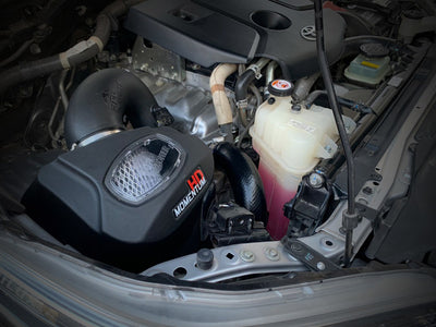 aFe 15-20 Toyota Hilux L4-2.8L (td) Momentum HD Cold Air Intake System engine bay view