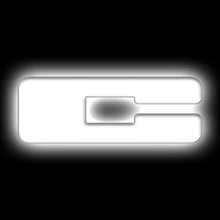 Load image into Gallery viewer, ORACLE Lighting Universal Illuminated LED Letter Badges - Matte Wht Surface Finish - C for performance car parts and tuning upgrades