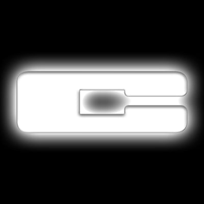 ORACLE Lighting Universal Illuminated LED Letter Badges - Matte Wht Surface Finish - C for performance car parts and tuning upgrades
