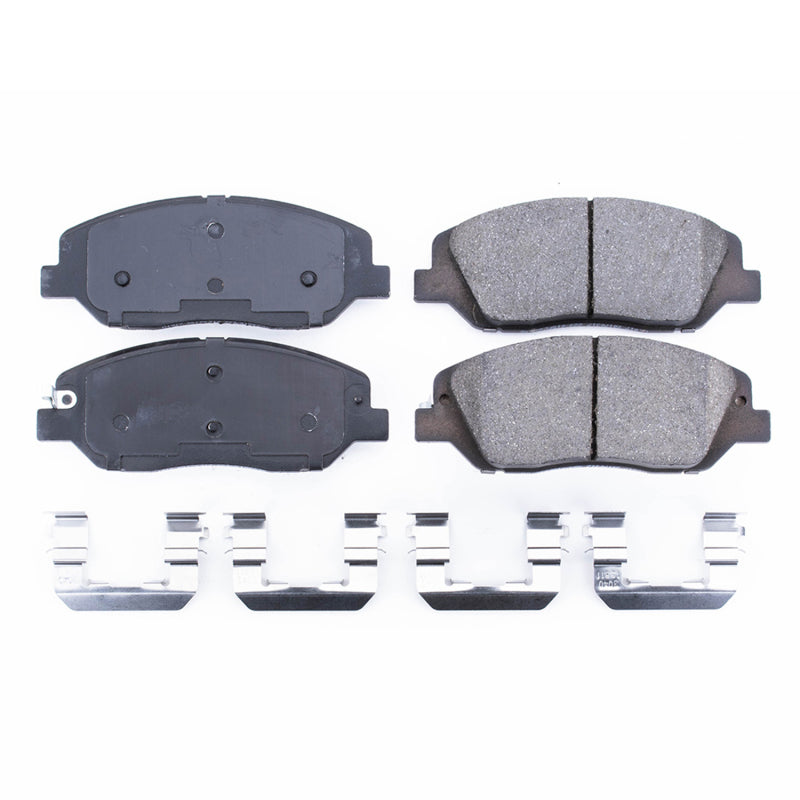 Power Stop 17-18 Hyundai Santa Fe Front Z17 Evolution Ceramic Brake Pads w/Hardware - DTX Performance