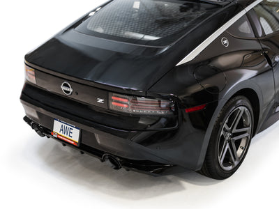AWE 2023 Nissan Z RZ34 RWD Track Edition Catback Exhaust System w/ Diamond Black Tips on performance car