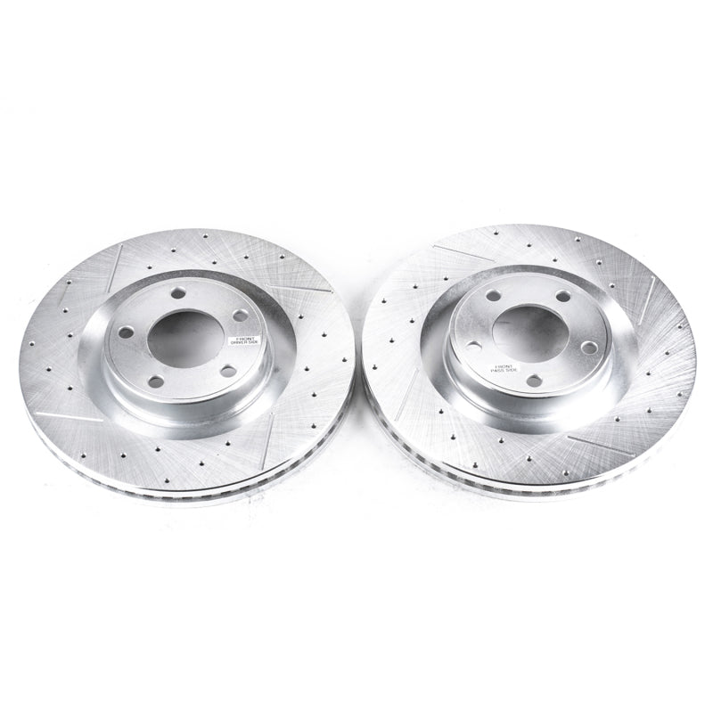 Power Stop 07-15 Ford Edge Front Evolution Drilled & Slotted Rotors - Pair - DTX Performance