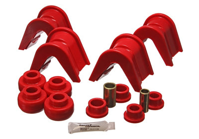 Energy Suspension 76-77 Ford Bronco/66-72 F-100/F-150 Red 4 Deg Offset Complete 14 Pc C-Bushing Set, performance car parts