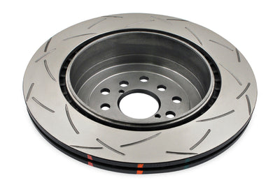 DBA 01-07 Subaru WRX/STI 10 Stud Hole Rear Slotted 4000 Series Rotor for performance car parts and brake upgrades.