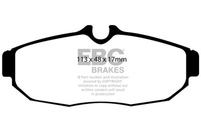 EBC 05-10 Ford Mustang 4.0 Yellowstuff Rear Brake Pads high performance auto parts