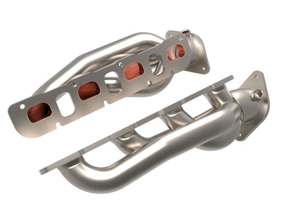 aFe Power Twisted Steel 304SS Shorty Header 2021 Ram 1500 TRX V8-6.2L performance exhaust headers