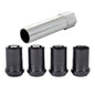 McGard Wheel Lock Nut Set - 4pk. (Tuner / Cone Seat) M12X1.25 / 13/16 Hex / 1.24in. Length - Black by DTX Performance