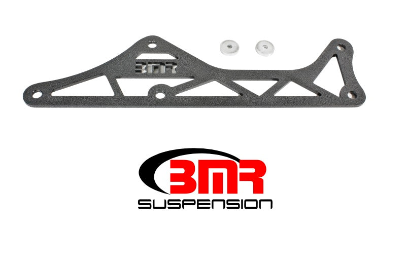 BMR 16-17 6th Gen Camaro Steel Driveshaft Tunnel Brace - Black Hammertone - DTX Performance