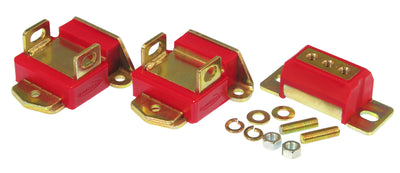 Prothane GM Motor & Trans Mount Kit - Red, performance car parts for vintage Chevrolet models from 1958 to 1972. DTX Performance quality.