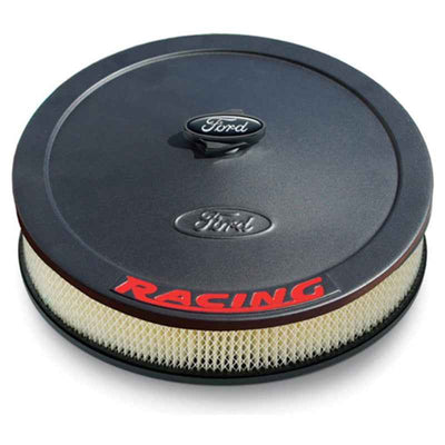 Ford Racing Air Cleaner Kit - Black Crinkle Finish w/ Red Emblem, high performance car parts, veteran owned performance shop, DTX Performance