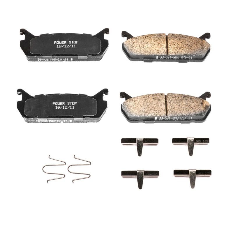 Power Stop 91-96 Ford Escort Rear Z17 Evolution Ceramic Brake Pads w/Hardware - DTX Performance