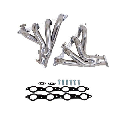 BBK 97-99 Corvette C5 LS1 shorty tuned length exhaust headers silver ceramic for engine performance - DTX Performance