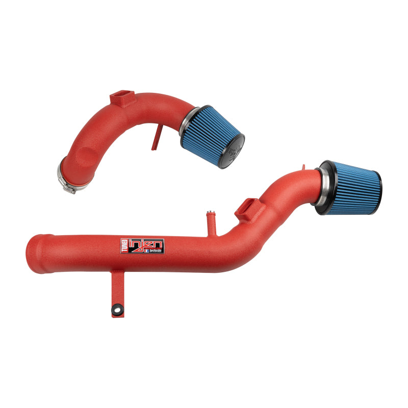 Injen 2015 M3/M4 3.0L Twin Turbo Wrinkle Red Short Ram 2pc. Intake System w/ MR Technology - DTX Performance