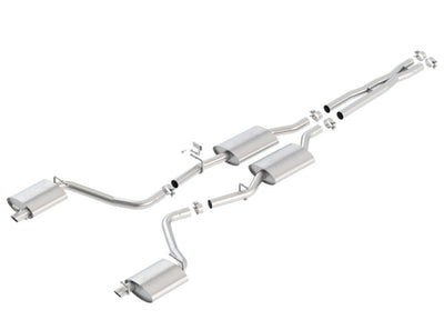 Borla 15-16 Dodge Charger 3.6L V6 ATAK Cat Back Exhaust (Uses Factory Valence) by DTX Performance